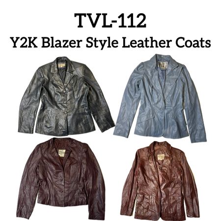 Y2K Blazer Style Leather Jackets (TVL-112)