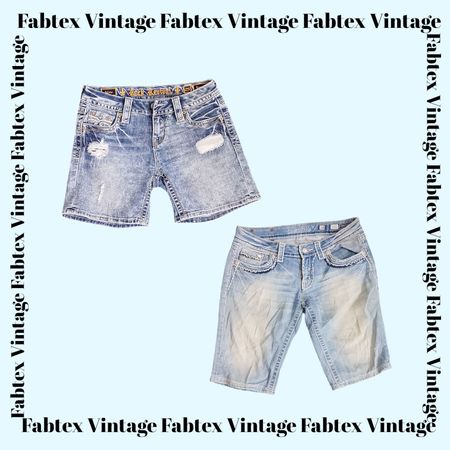 (FV-499) Rock Revival - MissMe - True Religion Shorts en jean