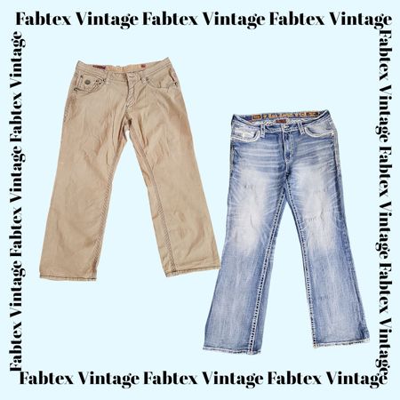 (FV-498) Rock Revival OverSize Jeans