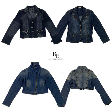 Y2K NYC IT Girl Unique Denim Jackets RE-2463