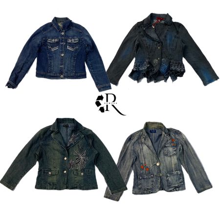 Y2K Era Cyber Girl Denim Jackets RW-31239