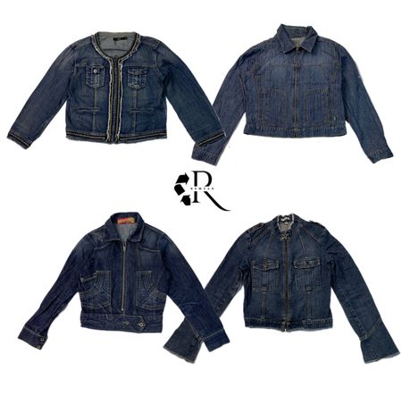 Y2K NYC IT Girl Unique Denim Zipper Jackets RW-1240