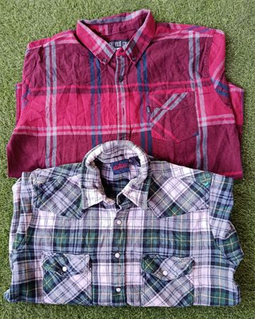 Unbranded Flannel Shirts (10) pcs 3057