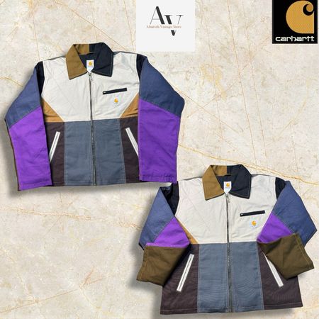 Carhartt rework style patchwork jacket