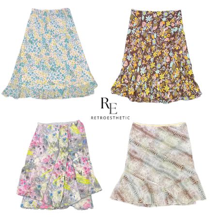 Y2K Cool Girl Maxi Skirts RE-2470