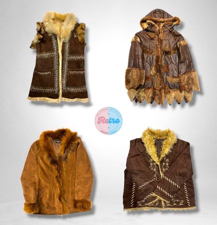 Y2K Fairy Grunge & Whimsigoth Fur/afghan  Coat