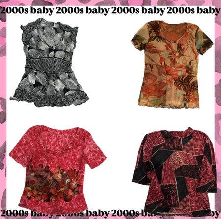 Maximalist Print Paradise 2000s tops-082