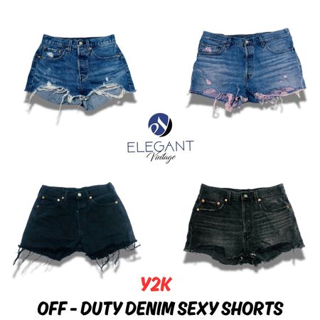 Y2K Off - Duty Denim Sexy Shorts - EV0691