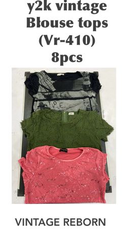 Amélioration de style : Blouse vintage Y2K renaissante Lot (Vr-410) - Texture et grunge !