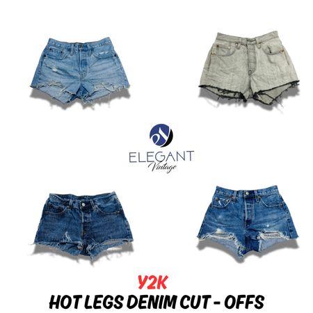 Y2K Hot Legs Denim Cut-Offs - EV0776