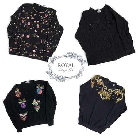 「Y2K Glam Embellished Sweater Edit」