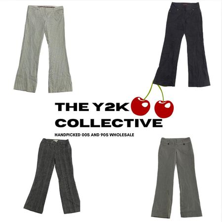 Y2K NYC Vibe Officecore Tailored Pants Bundle (TYC005)