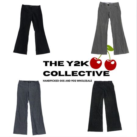 90s–00s Neutral Tone Officecore Trouser Bundle(TYC008)