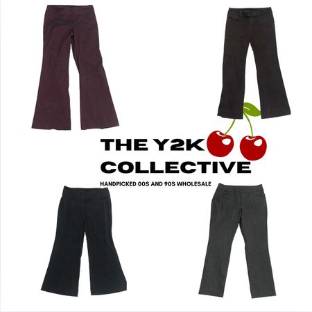 Y2K Office Baddie Corporatecore Wide Leg Pants(TYC11)