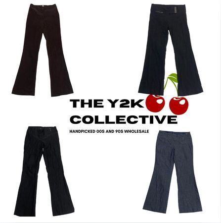 Y2K Office Baddie Corporatecore Wide Leg Pants(TYC12)