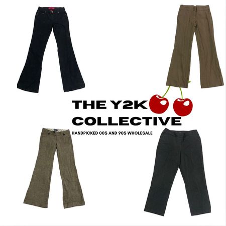 Y2K OfficeSiren Large Pantalon Pantalon Ensemble (TYC12)