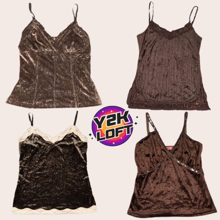 Y2K IT Girl Grunge Cami Tops