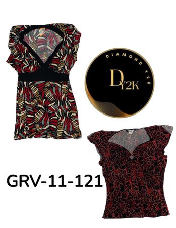 Y2K Short Sleeve Crop Top – Retro 2000s Fashion Statement (GRV-11-121)