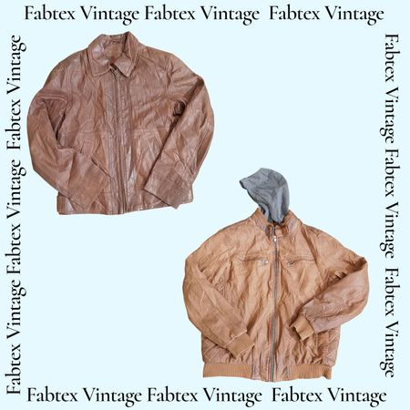 (FV-530)  Mens Vintage Leather Jacket