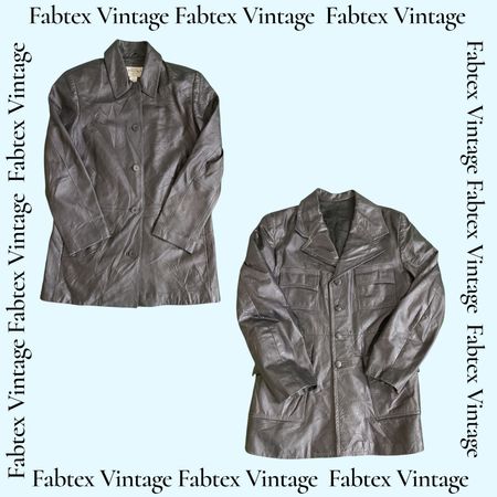 (FV-533) Vintage Black Aesthetic Leather Cc oats