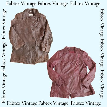 (FV-534) Vintage Leather Jacket