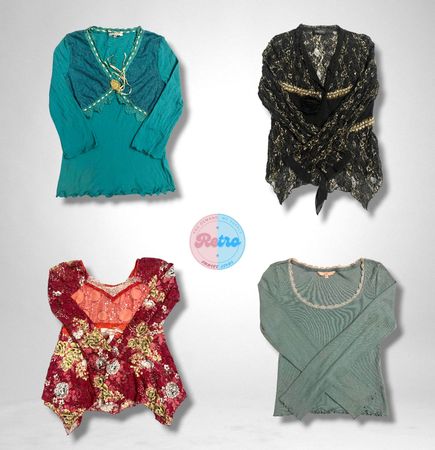 Italian y2k mesh tops exact (E)