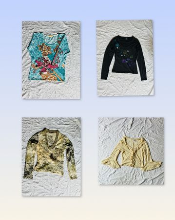 Y2K full sleeves blouse