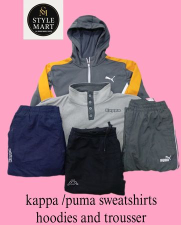 pulls à capuche kappa, puma et pantalons