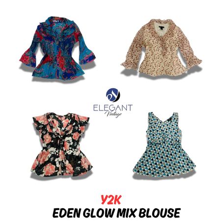 Y2K Eden Glow Mix Blouse - EV0745