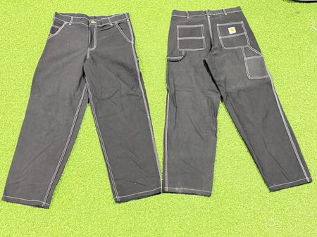 Rework Style Carhartt Pants White Stitch