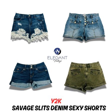 Y2K Savage Slits Denim Sexy Shorts - EV0966