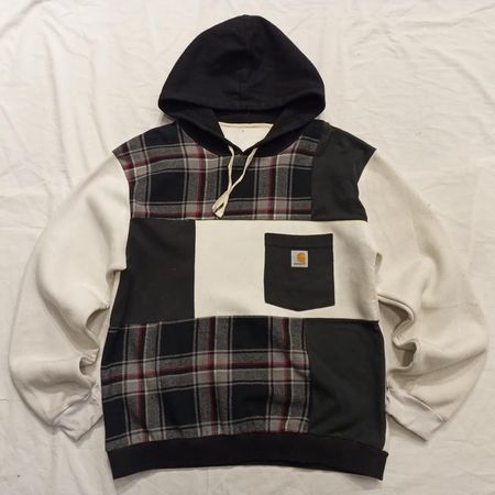 CR778 Upcycled Carhartt Patchwork Hoodie