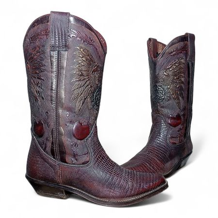 SA#344 Bottes de cowboy vintage