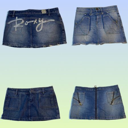 Y2K Unique Denim Mini Röcke (TS-1525)