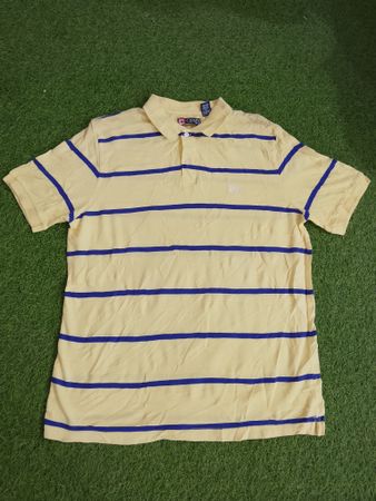 Chaps Checked Collar T-shirt