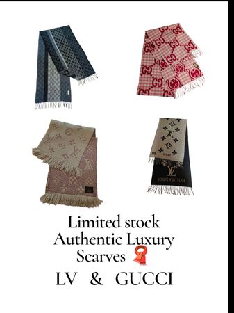 Écharpes de luxe authentiques Louis Vuitton Gucci 🧣
