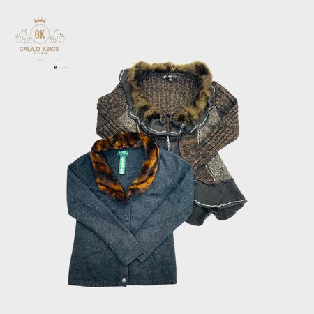 Y2K Faux Fur Knitwear