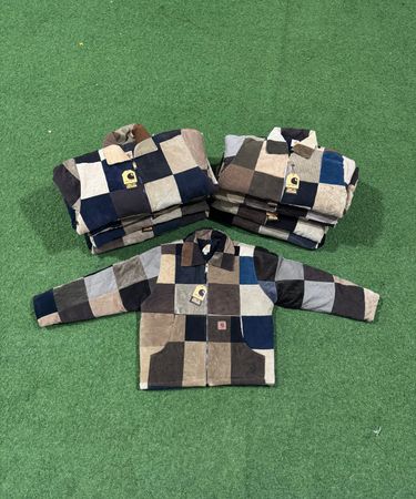 Rework style corduroy carhartt patchwork detroit jackets