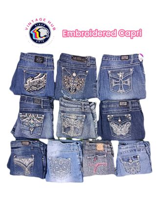 Embroidered Capri - VH04