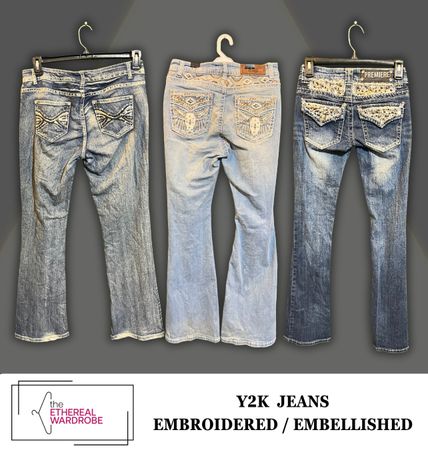 Y2K Bootcut jeans for women