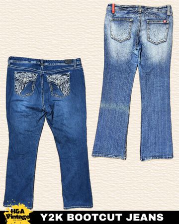 Y2K EMBROIDERED OR EMBELLISHED BOOTCUT JEANS