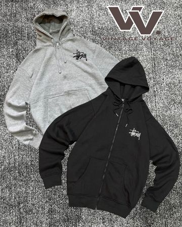 Stussy Rework Style Zipper Hoodies - #112