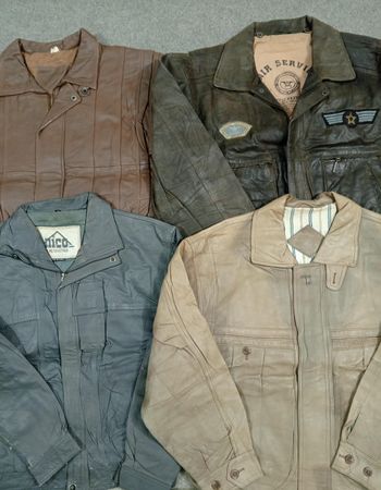 HD1233 Men Vintage Leather Bomber Jackets