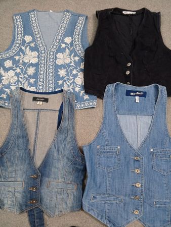 HD1226 Ladies Y2K Denim Vests