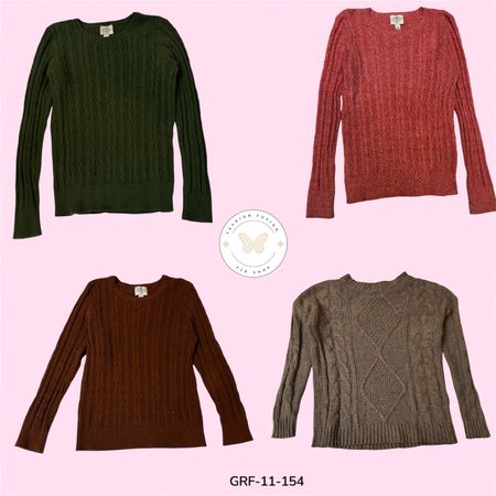 Round Neck Knit Sweater – Soft & Cozy Everyday Wear (GRF-11-154)