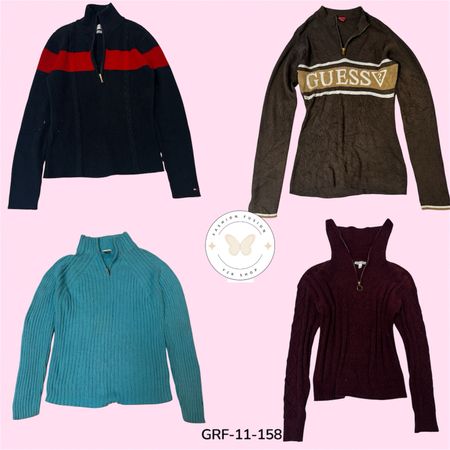 Women’s Cozy Quarter-Zip Sweater – Lightweight Layering Top (GRF-11-158)