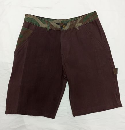 CR828 The Carhartt Camo Patch Upcycled Work Shorts