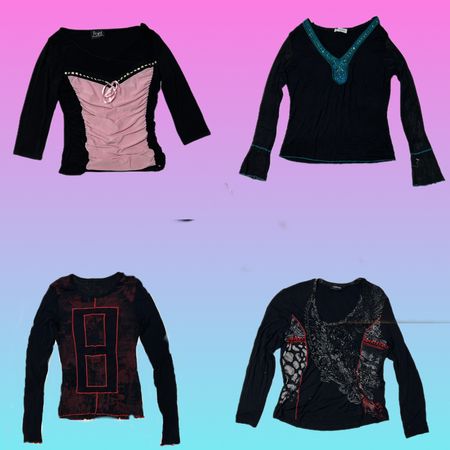 Colección de Tops Negros de Moda (TT 230)