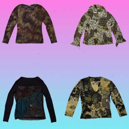 Colección de tops de invierno impresos (TT 229)