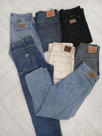 CRZ0838 Vintage L.L.W Denim Pants